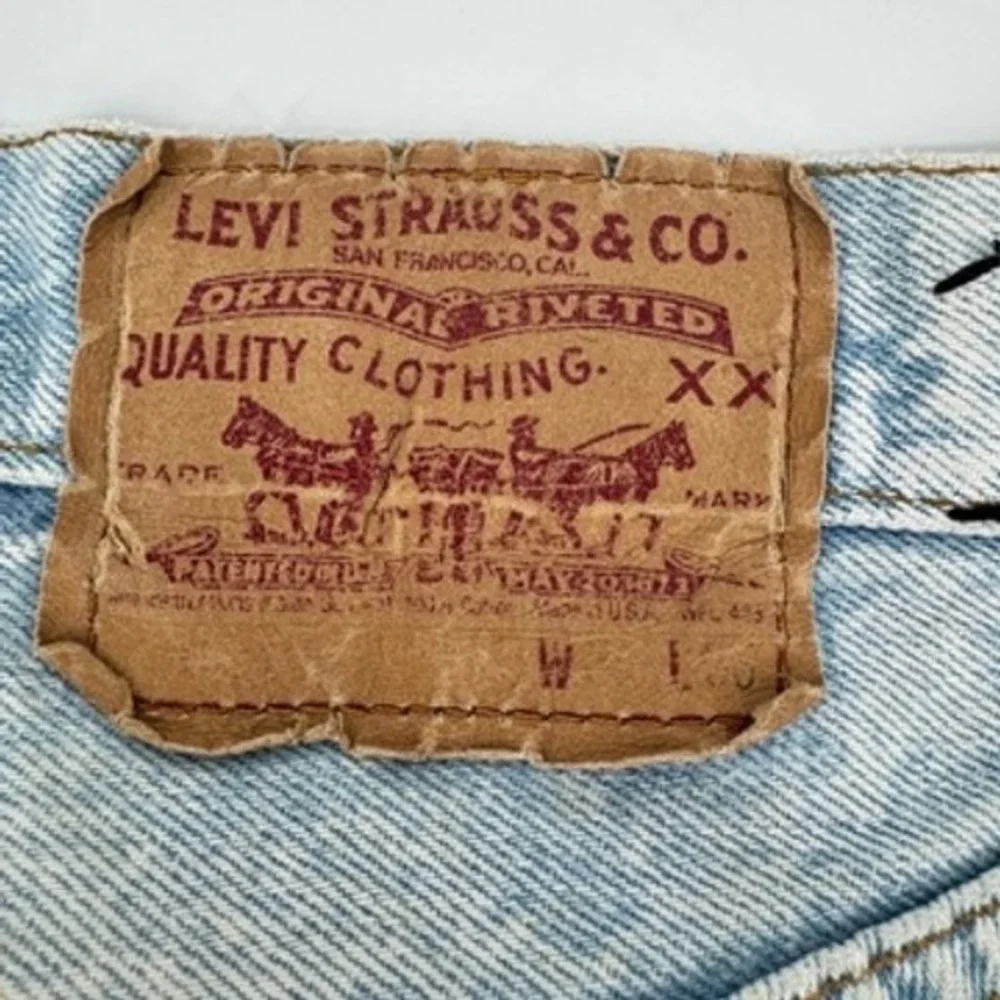 Vintage Levi's 501XX Jeans Mens 31x36‎ Light Blue Vintage Made in USA Button Fly